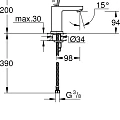 Смеситель для раковины Grohe Eurocube Joy 23656000 хром