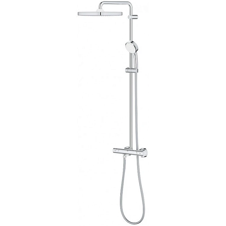 Душевая стойка Grohe Tempesta Cosmopolitan System 250 с термостатом 26689000 хром