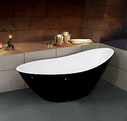 Акриловая ванна ESBANO London ESVALONDB (black) 180x80x75