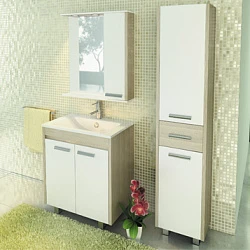 Тумба с раковиной Comforty Тулуза 75 00003132328CF сосна лоредо