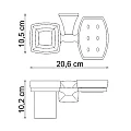 Стакан Wasserkraft Wern K-2526 с мыльницей, хром