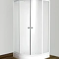 Душевой уголок Golden Frog 80x80см SRGF-048 (80) с поддоном, профиль белый, стекло прозрачное