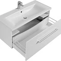 Тумба с раковиной Aquaton Мадрид 100 с ящиком, белая
