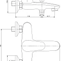 Смеситель для ванны с душем Aquanet Magic AF410-20C хром