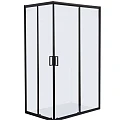 Душевой уголок Golden Frog 120x80см GF-046B профиль черный, стекло прозрачное