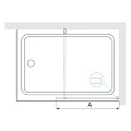 Шторка на ванну RGW Screens SC-050 90x150см 351105009-11 профиль хром, стекло прозрачное