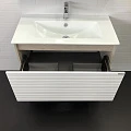 Тумба с раковиной Comforty Страсбург 90 00-00006557CF дуб дымчатый