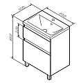 Тумба под раковину AM.PM X-Joy 65 M85AFSX0652WG белый