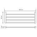 Полка Wasserkraft Kammel K-8311 для полотенец, хром