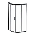 Душевой уголок AM.PM Gem 90x90см W90G-401-090BT профиль черный, стекло прозрачное