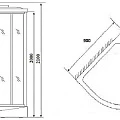 Душевая кабина Niagara Luxe 90x90см NG-7701G профиль золото