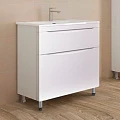 Тумба с раковиной Style Line Бергамо мини 70 напольная, антискрейч белый матовый