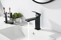 Смеситель для раковины Aquatek Лира AQ1410MB черный матовый