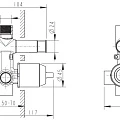 Гигиенический душ Bravat D9151BW-ENG со смесителем, черный