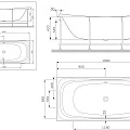 Экран AM.PM Sensation 180x80 W30A-180-080W-P белый