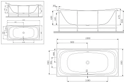 Экран AM.PM Sensation 180x80 W30A-180-080W-P белый
