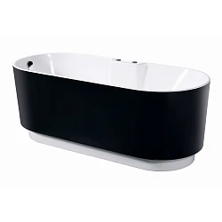 Акриловая ванна Orans 175x75 BT-NL601 FTSH Black черная матовая