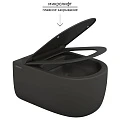 Унитаз подвесной Berges Ego XL 083218 антрацит матовый