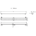 Душевой лоток Berges Super Slim 50 090178 хром матовый