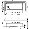 Акриловая ванна Vagnerplast Cavallo 170x75 VPBA170CAV2X-04 белая глянцевая