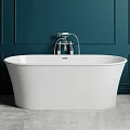 Ванна из искусственного камня Salini ZOE Nuova 177x83 отдельностоящая 102811GRF белая глянцевая