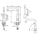 Смеситель для кухни Bravat Eco-D F793158C-1 хром