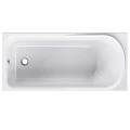 Акриловая ванна AM.PM Like 150x70 с каркасом и шторкой и душевой системой W80ASET-150SL белый, хром