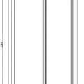 Душевая дверь в нишу Bravat Blackline 100x200см BD100.4121B профиль черный, стекло прозрачное