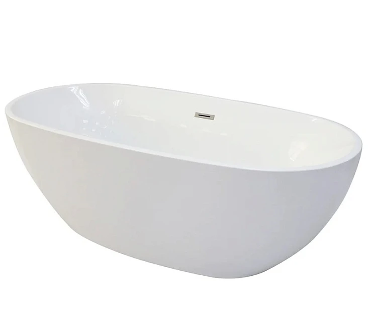 Акриловая ванна Cerutti Spa D'lseo 170x75 7390 белая глянцевая