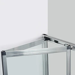 Душевой уголок Wasserkraft Weser 90x90см 78F03 профиль хром, стекло прозрачное