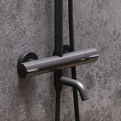 Душевая стойка Damixa Scandinavian Pure 936810300 черная матовая
