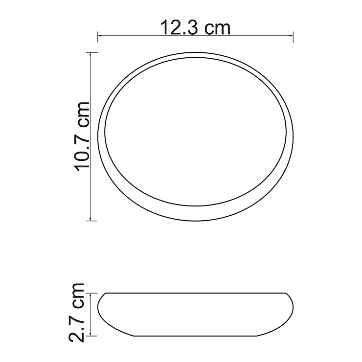 Мыльница Wasserkraft Dinkel K-4629 белая матовая
