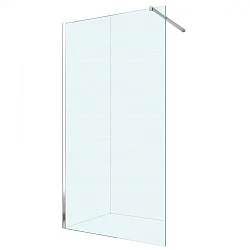 Душевая стенка BERGES SKY 80x200см 064001 профиль хром, стекло прозрачное
