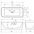 Акриловая ванна ABBER 160x75 AB9331-1.6 R белая глянцевая