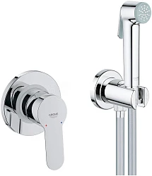 Гигиенический душ Grohe BauEdge 124898 со смесителем, хром