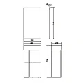 Тумба с раковиной Comforty Асти 40 00-00000831CF дуб дымчатый