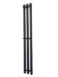 Полотенцесушитель электрический Маргроид Inaro 3 Ferrum 150*6*12 профильный, 2 секции, чёрный