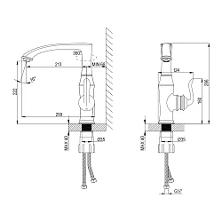 Смеситель для кухни Lemark Brava LM4705G золото