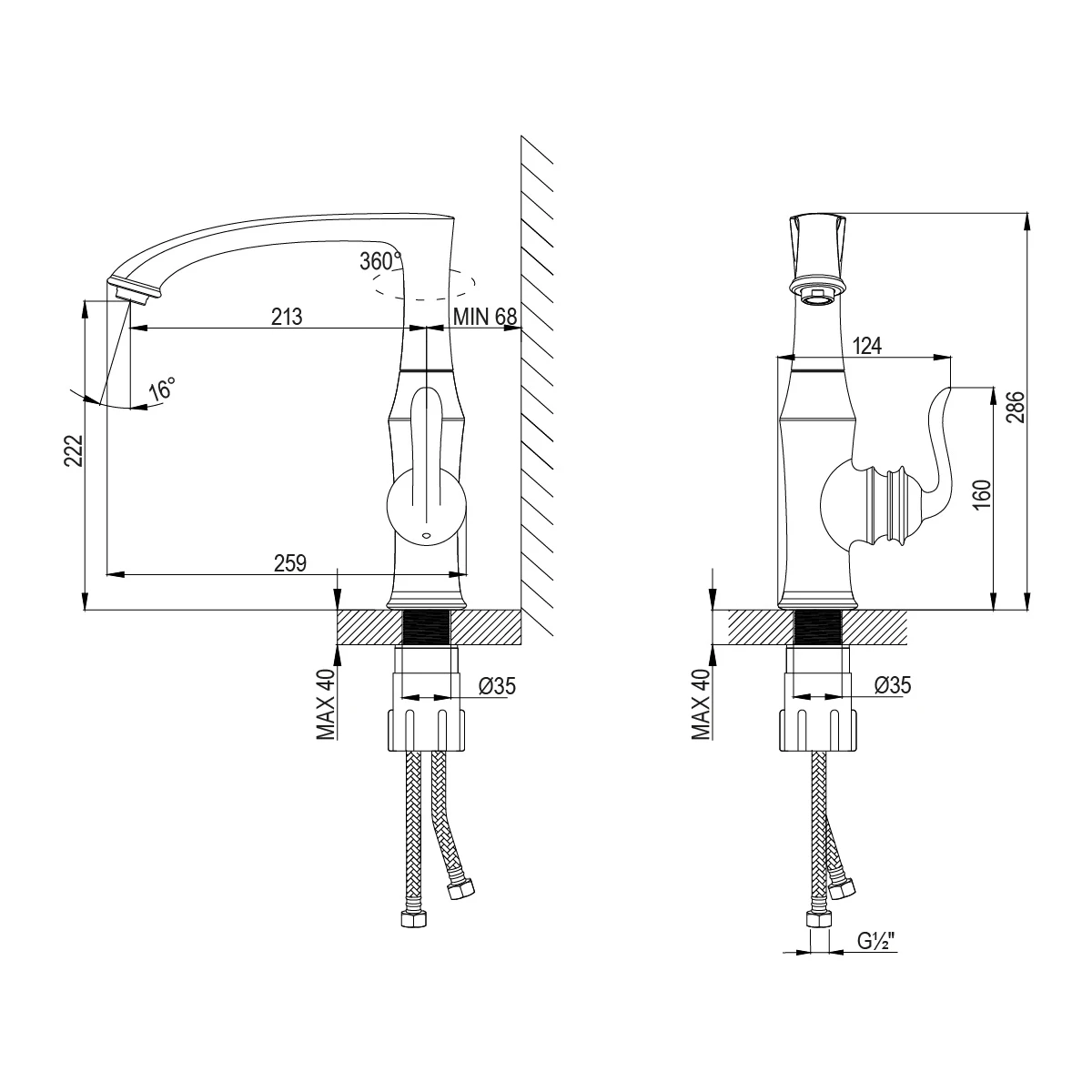 Смеситель для кухни Lemark Brava LM4705G золото
