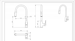 Смеситель для кухни Bravat ARDEN F7362395CP-ENG хром