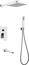 Душевой комплект Abber Weiss Insel AF8017 с внутренней частью, хром