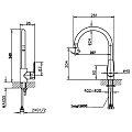Смеситель для кухни Bravat Source F7173218BW-ENG черный