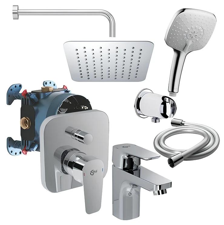 Душевой комплект Ideal Standard Ceraplan B1153AA с внутренней частью, хром