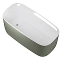 Акриловая ванна Allen Brau Infinity 170x78 2.21003.21/CGM белый матовый, цементно-серый