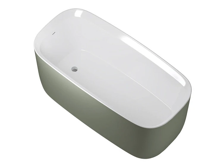 Акриловая ванна Allen Brau Infinity 170x78 2.21003.20/CGM белый глянец, цементно-серый