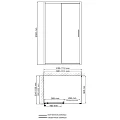 Душевой уголок Wasserkraft Main 110x100см 41S16 профиль серебро, стекло прозрачное