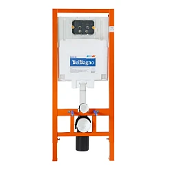 Комплект системы инсталляции BelBagno с унитазом и кнопкой BB051CHR/BB051SC/BB002-80/BB005-PR-CHROME