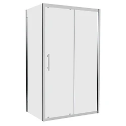 Душевой уголок Bravat Stream 80x120см BS120.3103S профиль хром, стекло прозрачное