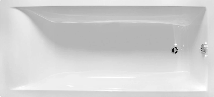 Ванна из искусственного камня Астра-Форм Нейт 160x70 пристенная, белая глянцевая