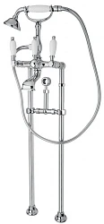 Напольный смеситель для ванны с душем Cezares FIRST-VDPS-01-Bi хром